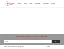 Tablet Screenshot of cursosypostgrados.com.pe