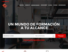 Tablet Screenshot of cursosypostgrados.com